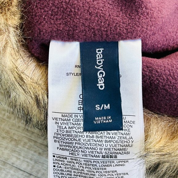 GAP faux fur trapper hat (size S/M) - Picture 5 of 8
